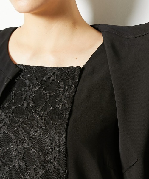 slattgir(スラットジール)の「高身長 【喪服・礼服】前開きレースマキシワンピース(トールサイズ)(スーツセット・レディース・ブラック・T5L/T4L/T3L/TLL/TL/TM)」の16枚目の写真