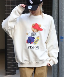 【VISION STREET WEAR/ヴィジョンストリートウェア】Street Bear Crewneck Sweatshirt/ストリートベア クルーネック スウェット