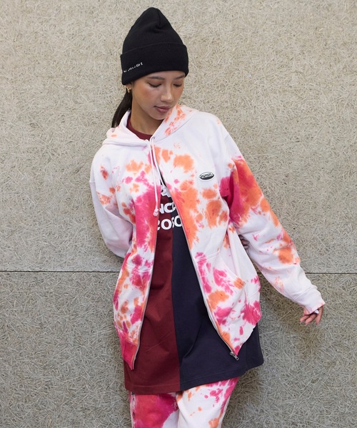 BACANCES ALL INCLUSIVE（バカンサスオールインクルーシブ）の「BLC ZIP TIE DYE HOODIE[ALEX LOGO]（パーカー・メンズ・ピンク/ブルー・L/XL）」の2枚目の写真