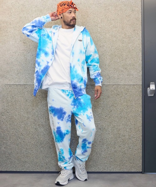 BACANCES ALL INCLUSIVE（バカンサスオールインクルーシブ）の「BLC ZIP TIE DYE HOODIE[ALEX LOGO]（パーカー・メンズ・ピンク/ブルー・L/XL）」の4枚目の写真