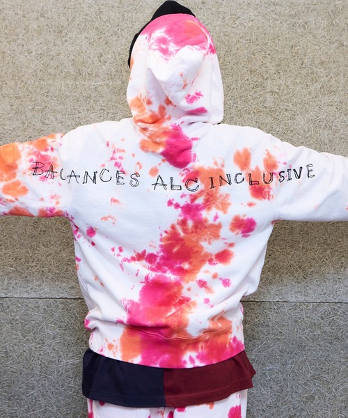 BACANCES ALL INCLUSIVE（バカンサスオールインクルーシブ）の「BLC ZIP TIE DYE HOODIE[ALEX LOGO]（パーカー・メンズ・ピンク/ブルー・L/XL）」の6枚目の写真