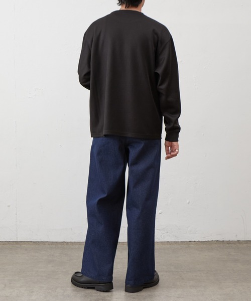 COLONY 2139(コロニートゥーワンスリーナイン)の「ハニカムクルーネックプルオーバー(Tシャツ/カットソー・メンズ・チャコールグレー/ブラック/ホワイト・MEDIUM/LARGE)」の18枚目の写真