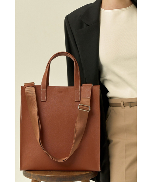 PROXY.L（プロキシエル）の「Square tote bag (Regular/Brown)（トートバッグ・メンズ・その他・FREE）」の4枚目の写真