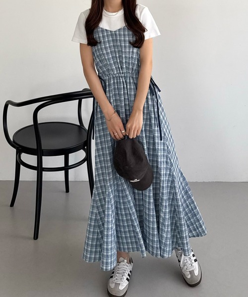 callautia(カラウティア)の「バイカラードロストリボンキャミワンピース(ワンピース・レディース・ブラック/ライトブルー/ネイビー・LARGE/MEDIUM/SMALL)」の18枚目の写真