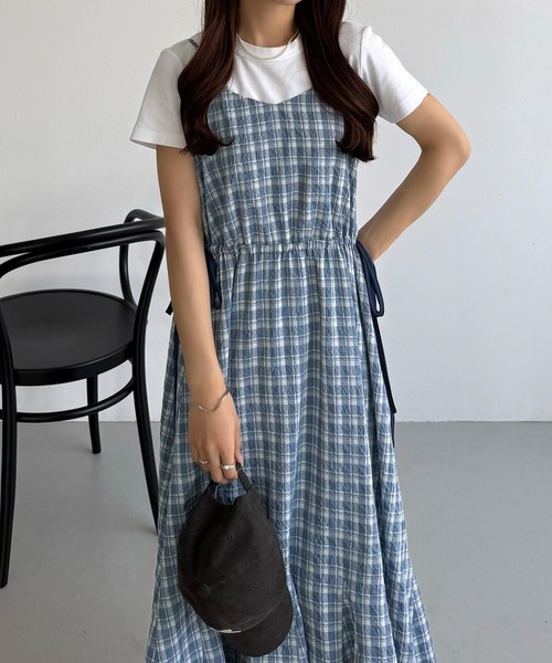 callautia(カラウティア)の「バイカラードロストリボンキャミワンピース(ワンピース・レディース・ブラック/ライトブルー/ネイビー・LARGE/MEDIUM/SMALL)」の19枚目の写真