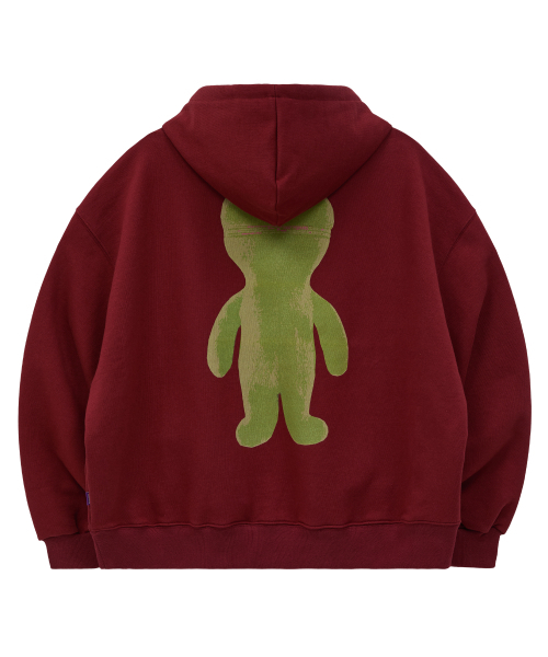 HOODHOOD(フッドフッド)の「エイリアングラフィックオーバーサイズフードバーガンディ(パーカー・レディース・その他・1/2)」の5枚目の写真