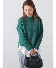 Lugnoncure | リブ切替ボトルネックニット(ニット/セーター)