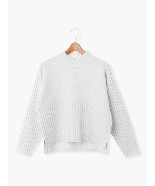 Lugnoncure（ルノンキュール）の「リブ切替ボトルネックニット（ニット/セーター・レディース・イエロー/グリーン/ブルー/グレー/ブラック・F）」の19枚目の写真