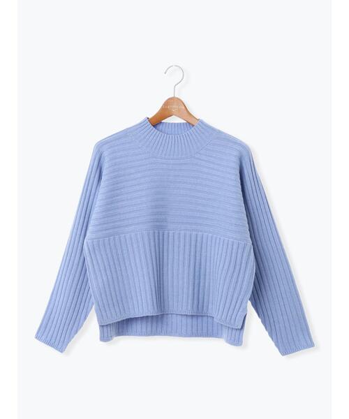 Lugnoncure（ルノンキュール）の「リブ切替ボトルネックニット（ニット/セーター・レディース・イエロー/グリーン/ブルー/グレー/ブラック・F）」の22枚目の写真