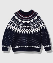 Fun Fashion Future/ファンファッションフューチャー　ハート柄 球心ジャガードPO