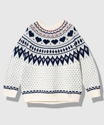 Fun Fashion Future/ファンファッションフューチャー　ハート柄 球心ジャガードPO