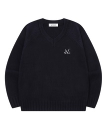 ノアール ナグラン Vネックニット (3カラー)