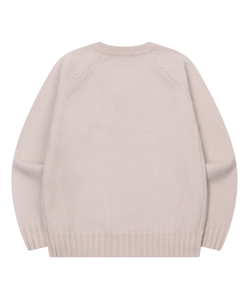 MUCENT(ムセント)の「ノアール ナグラン Vネックニット (3カラー)(ニット/セーター・レディース・ネイビー/Beige/グレー・FREE)」の8枚目の写真