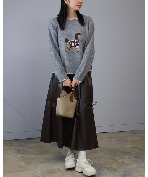 セール】ドッグジャガードニットプルオーバー（ニット/セーター