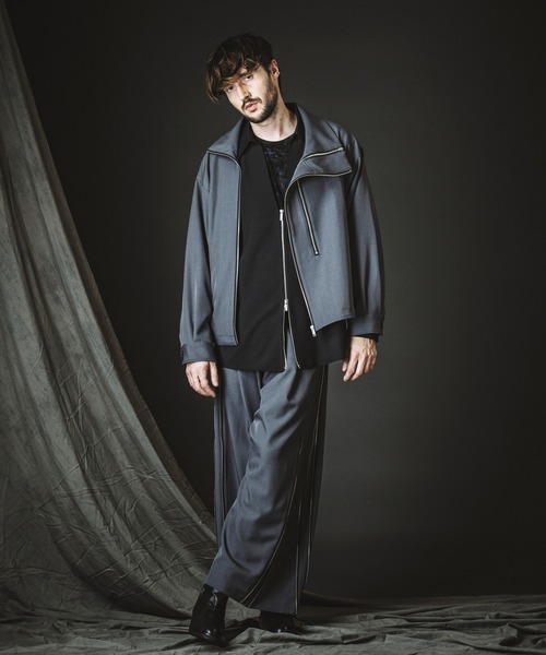 NO ID.(ノーアイディ)の「【NO ID.】V-Neck Zip Big Shirt / Vネック ジップ ビッグ シャツ(シャツ/ブラウス・メンズ・グレー/ホワイト/ブラック・ONE SIZE)」の19枚目の写真