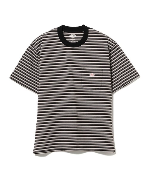Ray BEAMS（レイビームス）の「DANTON / ストライプ ポケット Tシャツ    26SS 洗濯可 ロゴ ボーダー ドロップショルダー リラックス メンズライク ダントン レジャー（Tシャツ/カットソー・レディース・チャコールグレー/ブラウン/ホワイト・MEDIUM/SMALL）」の19枚目の写真