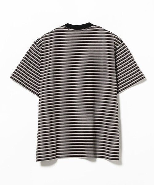 Ray BEAMS（レイビームス）の「DANTON / ストライプ ポケット Tシャツ    26SS 洗濯可 ロゴ ボーダー ドロップショルダー リラックス メンズライク ダントン レジャー（Tシャツ/カットソー・レディース・チャコールグレー/ブラウン/ホワイト・MEDIUM/SMALL）」の20枚目の写真