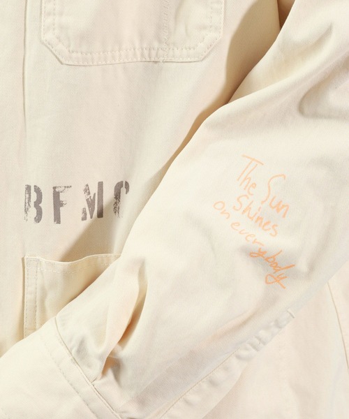 BAYFLOW(ベイフロー)の「レタリングカバーオール(カバーオール・メンズ・オフホワイト/カーキ・MEDIUM/LARGE)」の5枚目の写真