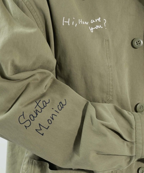 BAYFLOW(ベイフロー)の「レタリングカバーオール(カバーオール・メンズ・オフホワイト/カーキ・MEDIUM/LARGE)」の7枚目の写真