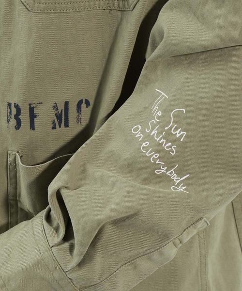 BAYFLOW(ベイフロー)の「レタリングカバーオール(カバーオール・メンズ・オフホワイト/カーキ・MEDIUM/LARGE)」の8枚目の写真