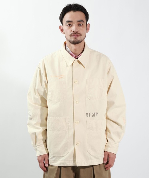 BAYFLOW(ベイフロー)の「レタリングカバーオール(カバーオール・メンズ・オフホワイト/カーキ・MEDIUM/LARGE)」の9枚目の写真