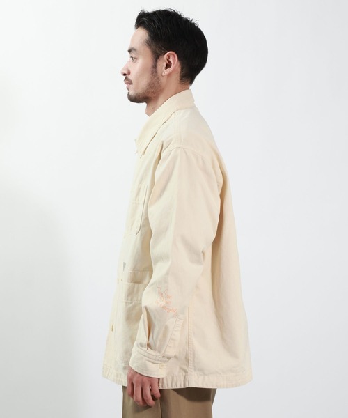 BAYFLOW(ベイフロー)の「レタリングカバーオール(カバーオール・メンズ・オフホワイト/カーキ・MEDIUM/LARGE)」の10枚目の写真