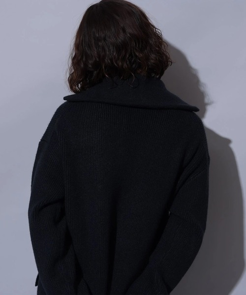 ハーフジップミニニットワンピース（ワンピース）｜Arpege story