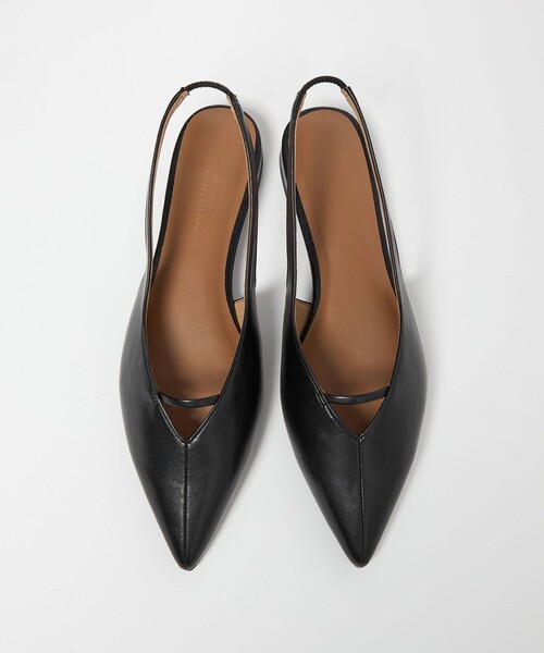 green label relaxing（グリーンレーベルリラクシング）の「ポインテッド Vカットバー スリングバックシューズ / サンダル / パンプス（その他シューズ・レディース・オフホワイト/ブラック/ダークブラウン・L/M/S）」の3枚目の写真