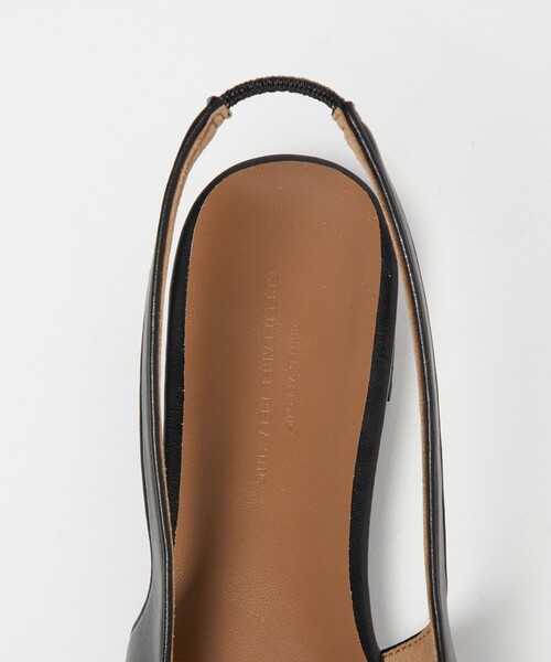green label relaxing（グリーンレーベルリラクシング）の「ポインテッド Vカットバー スリングバックシューズ / サンダル / パンプス（その他シューズ・レディース・オフホワイト/ブラック/ダークブラウン・L/M/S）」の9枚目の写真