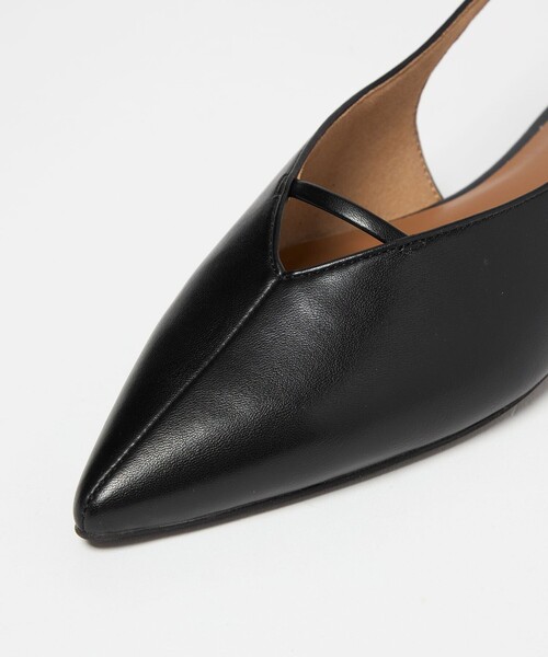 green label relaxing（グリーンレーベルリラクシング）の「ポインテッド Vカットバー スリングバックシューズ / サンダル / パンプス（その他シューズ・レディース・オフホワイト/ブラック/ダークブラウン・L/M/S）」の10枚目の写真