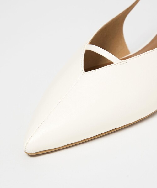 green label relaxing（グリーンレーベルリラクシング）の「ポインテッド Vカットバー スリングバックシューズ / サンダル / パンプス（その他シューズ・レディース・オフホワイト/ブラック/ダークブラウン・L/M/S）」の13枚目の写真