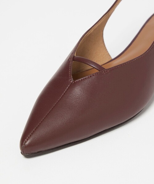 green label relaxing（グリーンレーベルリラクシング）の「ポインテッド Vカットバー スリングバックシューズ / サンダル / パンプス（その他シューズ・レディース・オフホワイト/ブラック/ダークブラウン・L/M/S）」の16枚目の写真