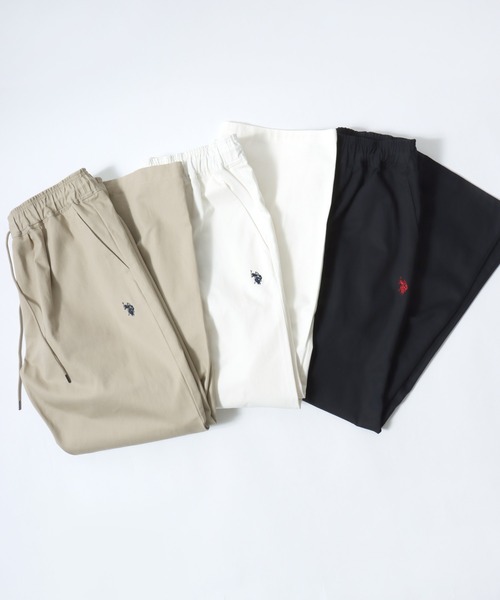 U.S. POLO ASSN.(ユーエスポロアッスン)の「U.S.POLO ASSN.(ユーエスポロアッスン)コットンツイルイージーパンツ/ワイドテーパード(チノパンツ・メンズ・ブラック/アイボリー/ベージュ・M/L)」の21枚目の写真