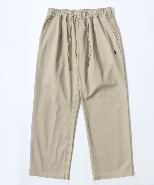 U.S. POLO ASSN.(ユーエスポロアッスン)の「U.S.POLO ASSN.(ユーエスポロアッスン)コットンツイルイージーパンツ/ワイドテーパード(チノパンツ・メンズ・ブラック/アイボリー/ベージュ・M/L)」の10枚目の写真