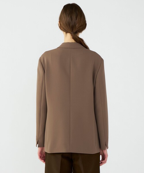 BALLSEY（ボールジィ）の「ライトダブルクロス 2Bボクシージャケット（テーラードジャケット・レディース・ブラウン/ダークグレー・36）」の7枚目の写真