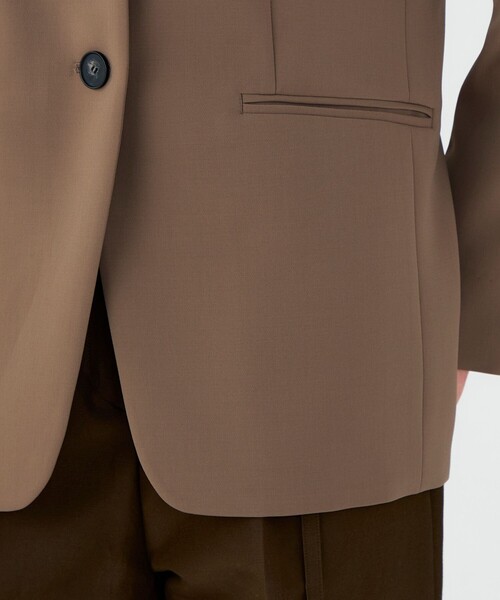 BALLSEY（ボールジィ）の「ライトダブルクロス 2Bボクシージャケット（テーラードジャケット・レディース・ブラウン/ダークグレー・36）」の13枚目の写真