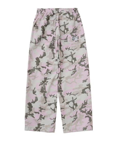 X-girl（エックスガール）の「FACE LABEL LOOSE FIT EASY PANTS（その他パンツ・レディース・ブラック/ベージュ/ピンク・S/M）」の4枚目の写真