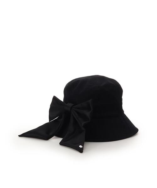 SAMANTHAVEGA（サマンサベガ）の「SAMANTHAVEGA×「VARZAR（バザール）」コラボコレクション リボン付きバケットハット（その他・レディース・ブラック・FREE）」の2枚目の写真