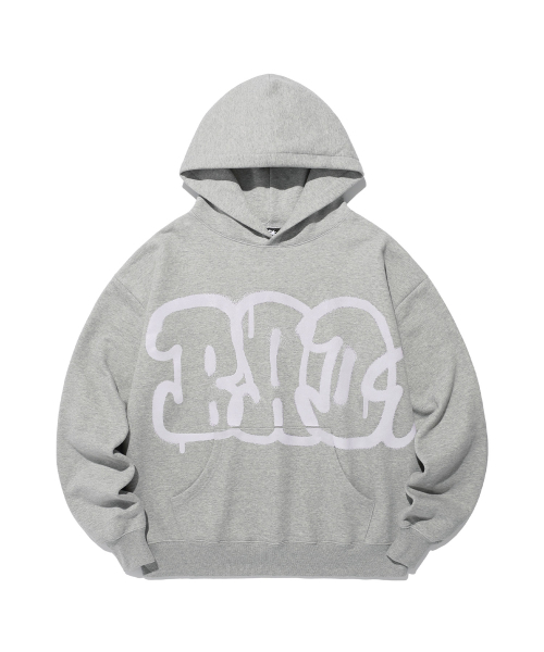 NICE GHOST CLUB(ナイスゴーストクラブ)の「GRAFFITI BAD HOODIE_GREY(NG2EFUM405A)(パーカー・レディース・グレー・S/M/L)」の1枚目の写真