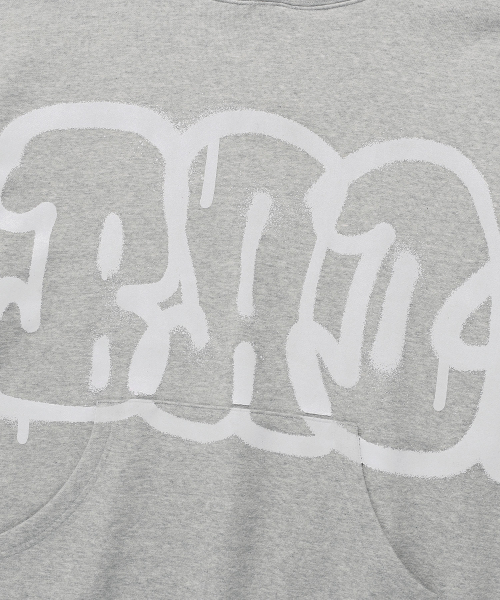 NICE GHOST CLUB(ナイスゴーストクラブ)の「GRAFFITI BAD HOODIE_GREY(NG2EFUM405A)(パーカー・レディース・グレー・S/M/L)」の4枚目の写真
