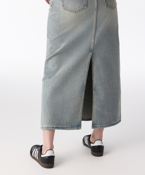 MUSINSA STANDARD WOMAN（ムシンサスタンダードウーマン）の「ウィメンズデニムマキシスカート[イエロースカイブルー]（スカート・レディース・その他・LARGE/MEDIUM/SMALL/X-SMALL）」の7枚目の写真