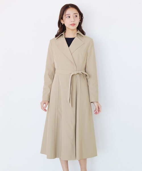 COUP DE CHANCE（クードシャンス）の「【きれいめ羽織り】Aラインドレスコート（トレンチコート・レディース・ライトブルー/ライトグレー/ベージュ・34/36/38/40）」の19枚目の写真
