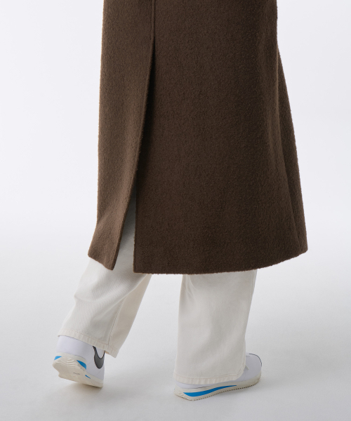 MUSINSA STANDARD WOMAN（ムシンサスタンダードウーマン）の「ウィメンズウールブレンドブークレバルマカンローブコート[ブラウン]（チェスターコート・レディース・その他・LARGE/MEDIUM/SMALL/X-SMALL）」の9枚目の写真