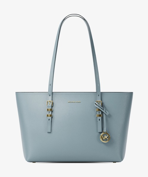 MICHAEL KORS(マイケルコース)の「QUINN ぺブルレザー トップジップ トート ミディアム(トートバッグ・レディース・ブルー系・FREE)」の1枚目の写真
