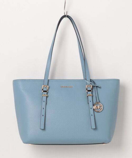 MICHAEL KORS(マイケルコース)の「QUINN ぺブルレザー トップジップ トート ミディアム(トートバッグ・レディース・ブルー系・FREE)」の6枚目の写真