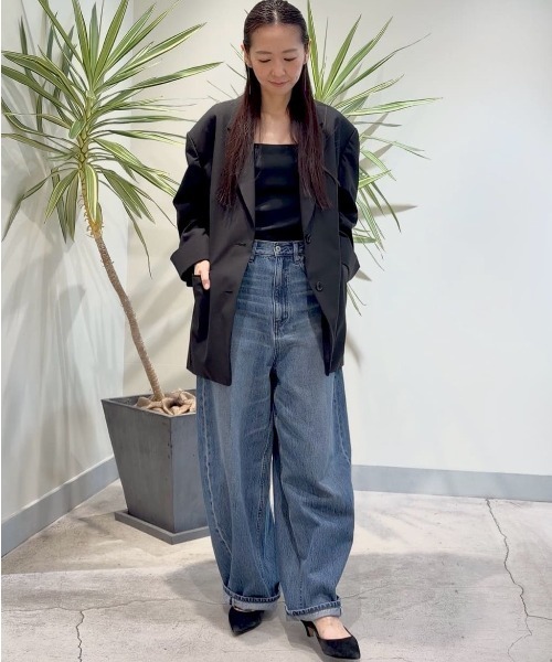 LE PHIL(ルフィル)の「◆ライトウールジャケット(テーラードジャケット・レディース・ブラック/ネイビー・F)」の19枚目の写真