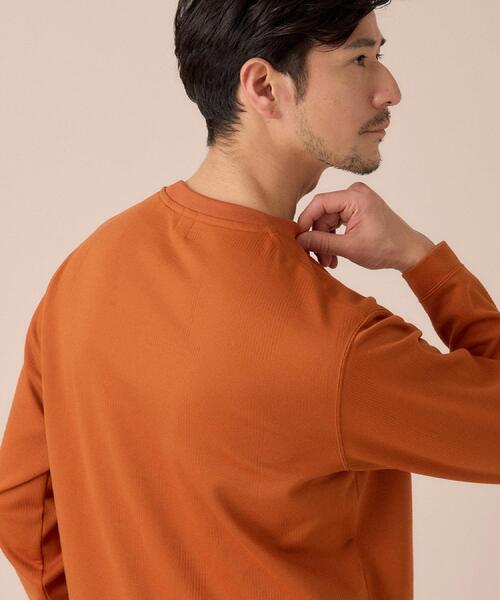 TAKEO KIKUCHI(タケオキクチ)の「【尾州ファブリック】ジャガードカットソー(Tシャツ/カットソー・メンズ・ホワイト/オレンジ/ライトブルー/ネイビー・02/03/04)」の16枚目の写真