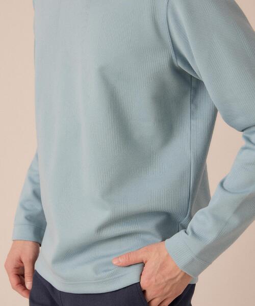 TAKEO KIKUCHI(タケオキクチ)の「【尾州ファブリック】ジャガードカットソー(Tシャツ/カットソー・メンズ・ホワイト/オレンジ/ライトブルー/ネイビー・02/03/04)」の22枚目の写真