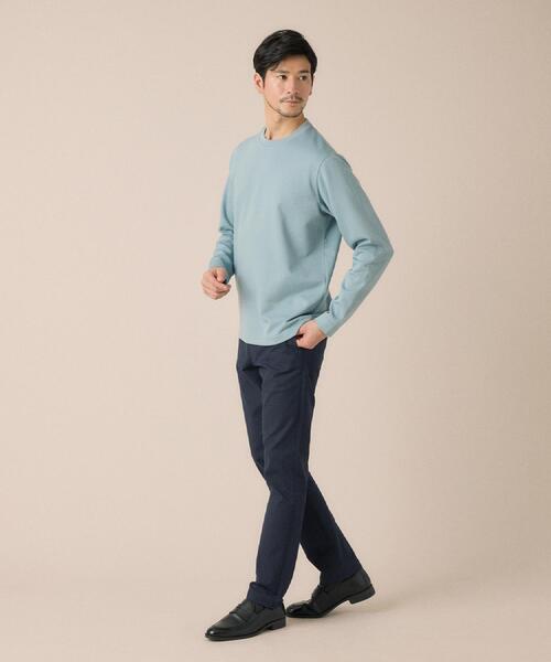 TAKEO KIKUCHI(タケオキクチ)の「【尾州ファブリック】ジャカードカットソー(Tシャツ/カットソー・メンズ・オレンジ/ネイビー/ホワイト/ライトブルー・02/03/04)」の9枚目の写真