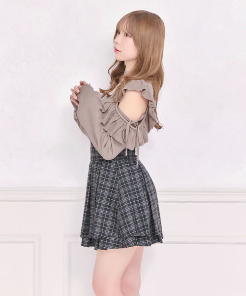 apres jour（アプレジュール）の「デコルテチュールニット（ニット/セーター・レディース・ブラック/アイボリー/グレイッシュベージュ・フリー/X-LARGE）」の17枚目の写真